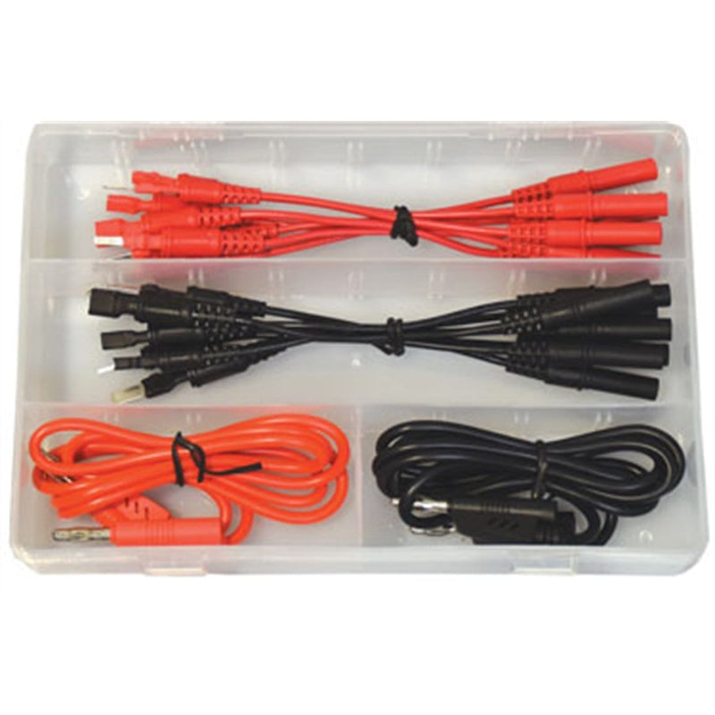 Electronic Specialties 1351 16Pc Spade Terminal Test Lead Kit - Pelican Power Tool