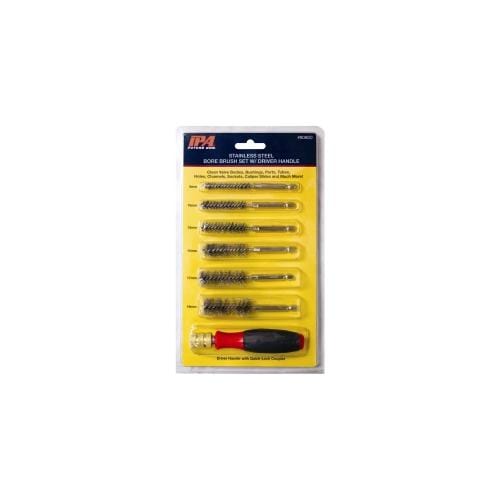 Innovative Products Of America 8080D 6Pc Bore Brush Assortment W/ Driver Handle - Pelican Power Tool