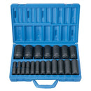 Grey Pneumatic 1319D 1/2 in. Drive 19-Piece Deep Length Fractional Master Set - Pelican Power Tool