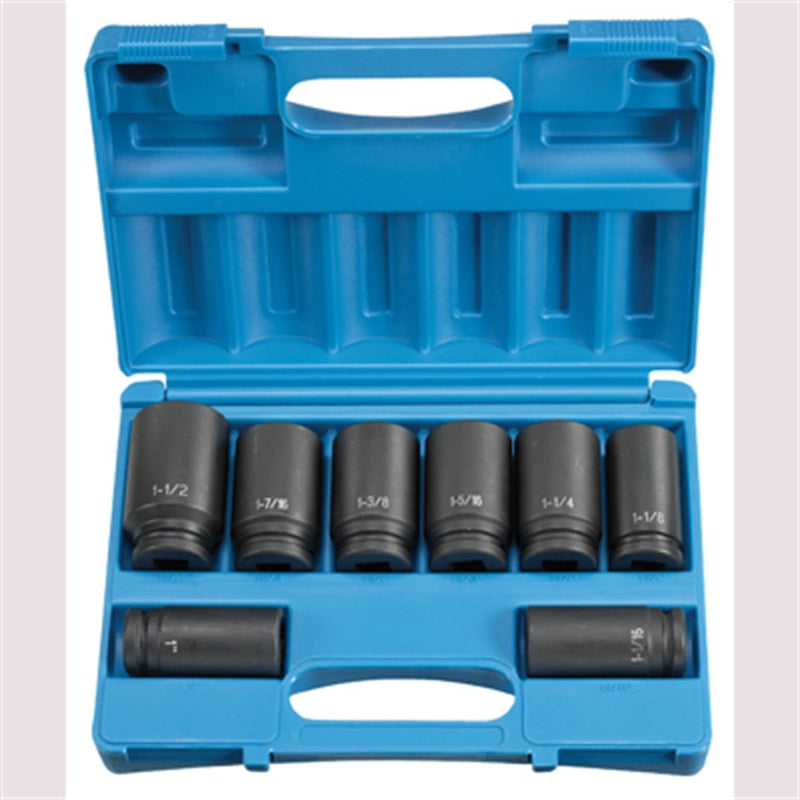 Grey Pneumatic 8034D 8-Piece 3/4" Drive Deep Set - Pelican Power Tool