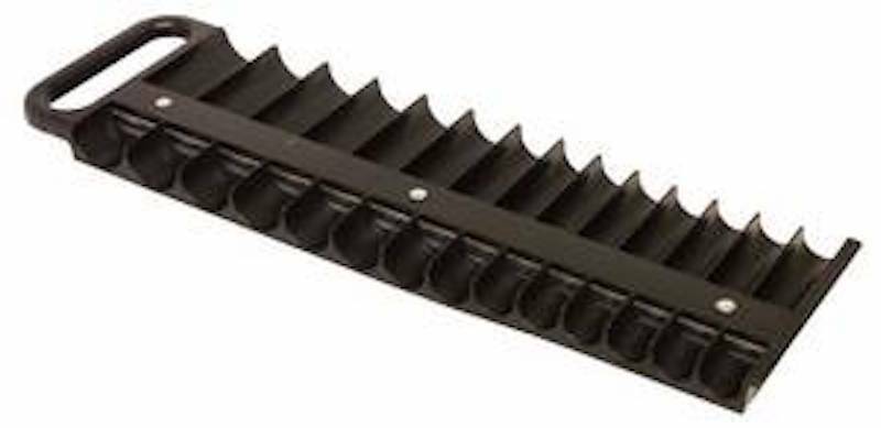Lisle 40210 Socket Holder Magnetic 3/8In Dr F/28 Sockets Black - Pelican Power Tool