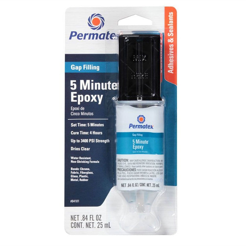 Permatex Inc 84101-CAN 5 Min Epoxy Clear Each - Pelican Power Tool