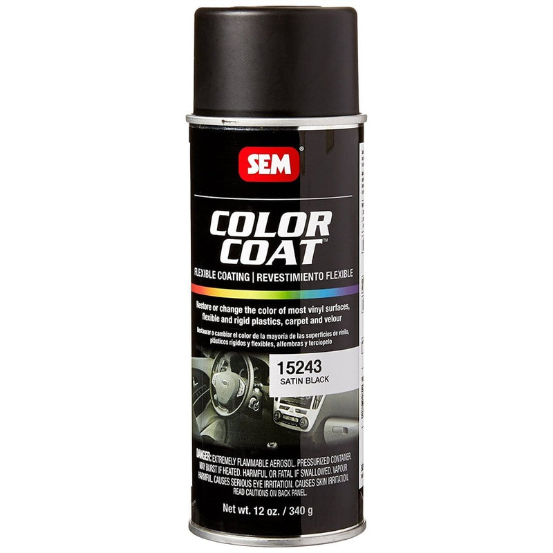 SEM Paints 15243 Color Coat Satin Black - Pelican Power Tool