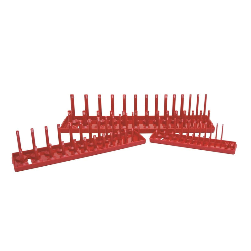 K Tool International KTI72470 3-Piece Sae Soc Holder Set Red - Pelican Power Tool