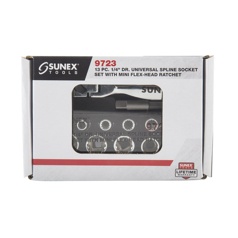 Sunex 9723 13-Piece 1/4 In. Drive Universal Spli - Pelican Power Tool