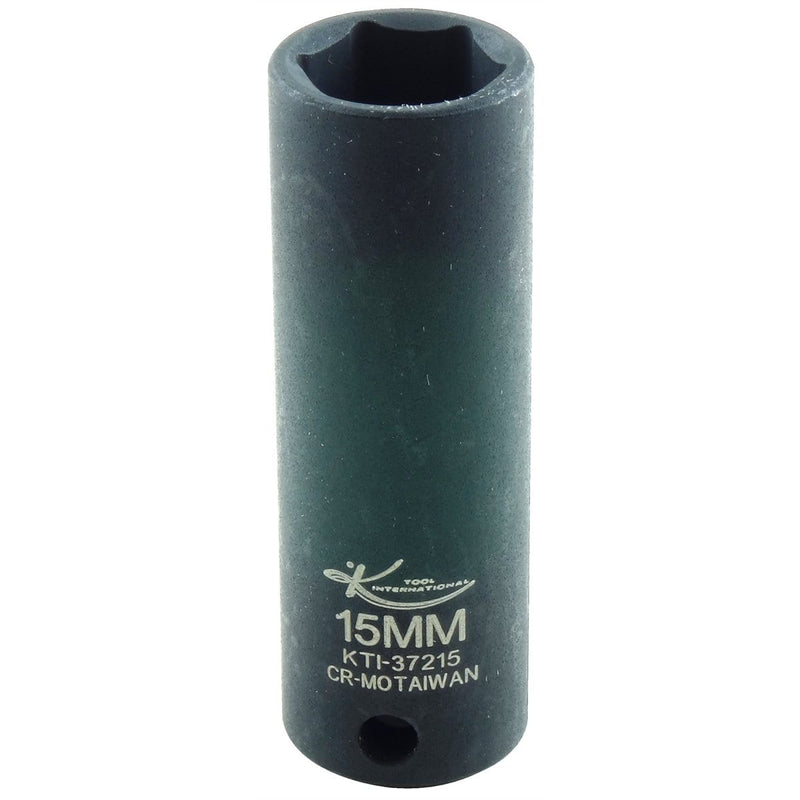 K Tool International KTI-37215 Soc 15Mm 3/8D Imp 6Pt Dp - Pelican Power Tool