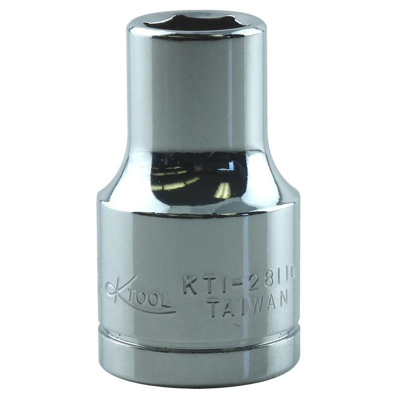 K Tool International KTI-28110 Soc 10Mm 1/2D 6Pt Short - Pelican Power Tool