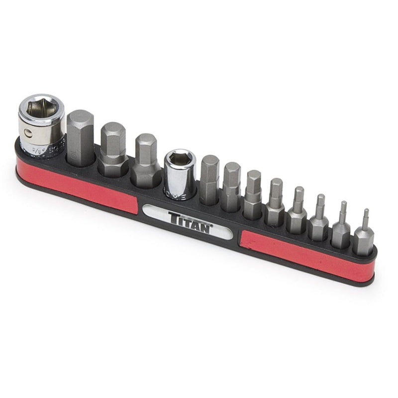 Titan 16111 13-Pc Sae Hex Bit Set - Pelican Power Tool