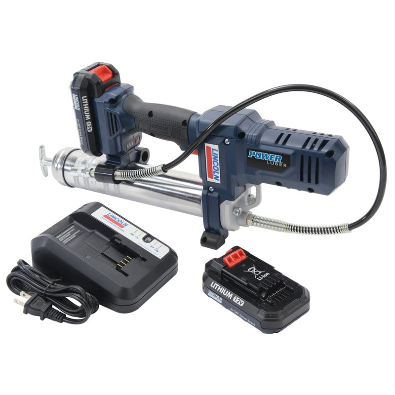 Lincoln Lubrication 1264 12V Lithium Ion Powerluber Kith W/ 2 Bat - Pelican Power Tool