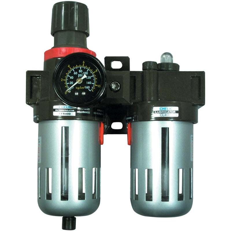 Astro Pneumatic 2616 Filter Regulatur And Lubricator With Gauge - Pelican Power Tool