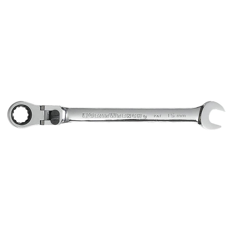 GearWrench EHT85615 Wr 15Mm Flex Rat Xl 12Pt 15 Deg - Pelican Power Tool