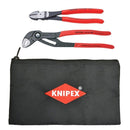 Knipex 9K 00 80 124 US 8 Diagonal And 10 Cobra With Pouch - Pelican Power Tool