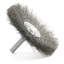 Brush Research BMF-30.014 3 in. Mandrel Mounted Flare Wire Brush, .014 - Pelican Power Tool