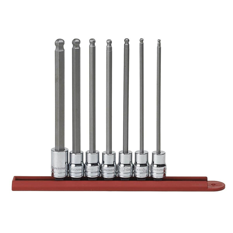 GearWrench 80574 7Pc 3/8" Dr Sae Ball Hex Bit Socket Set - Pelican Power Tool