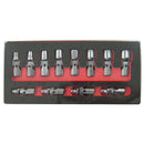 Astro Pneumatic 7412 12Pc Flex Socket Set-6 Point Met - Pelican Power Tool