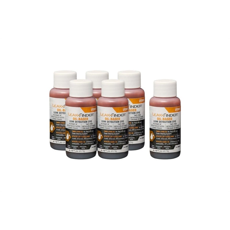 Tracer Products LF2001 Leakfinder (6) 1-Oz Bottle, Oil Dye - Pelican Power Tool