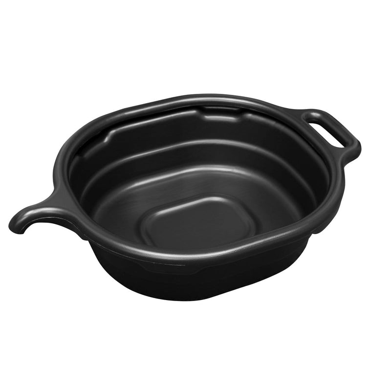 Lisle 17972 4.5 Gallon Oval Drain Pan, Black - Pelican Power Tool
