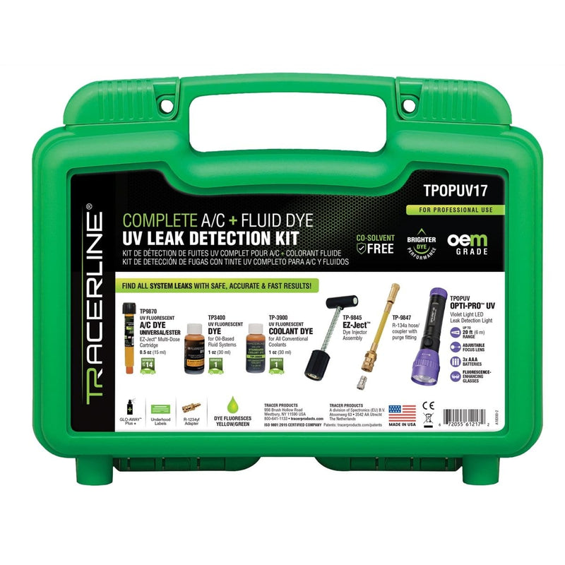 Tracer Products TPOPUV17 Ez-Ject Kit With Tpopuv Opti-Pro Uv Flashlight - Pelican Power Tool