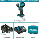 Makita XDT14T 18V LXT Lith-Ion Brushless Cordless Quick-Shift Mode 3-Speed Impact Driver Kit - Pelican Power Tool