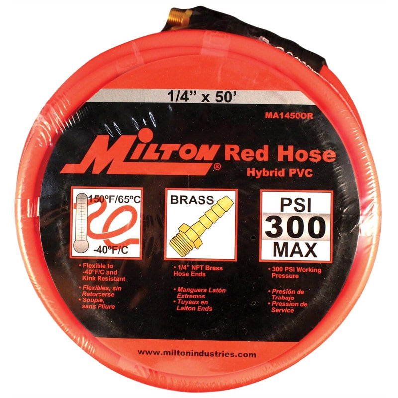 Milton Industries MA1450OR Cobra Flex Hose Pu Hybrid 1/4" X 50' - Pelican Power Tool