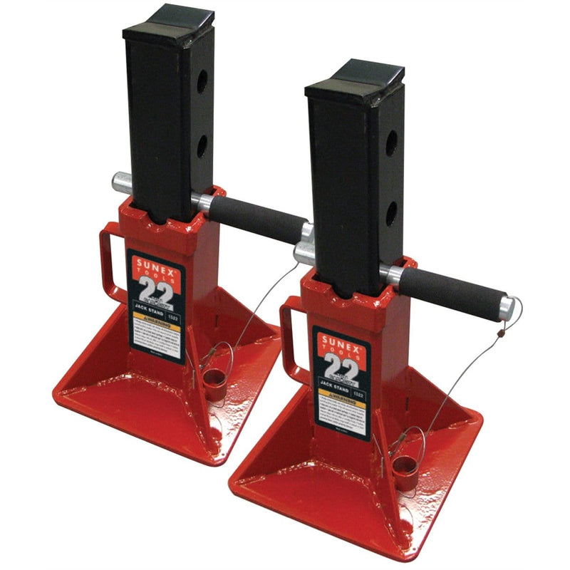 Sunex 1522A 22-Ton Pin Type Jack Stands (Pair) - Pelican Power Tool