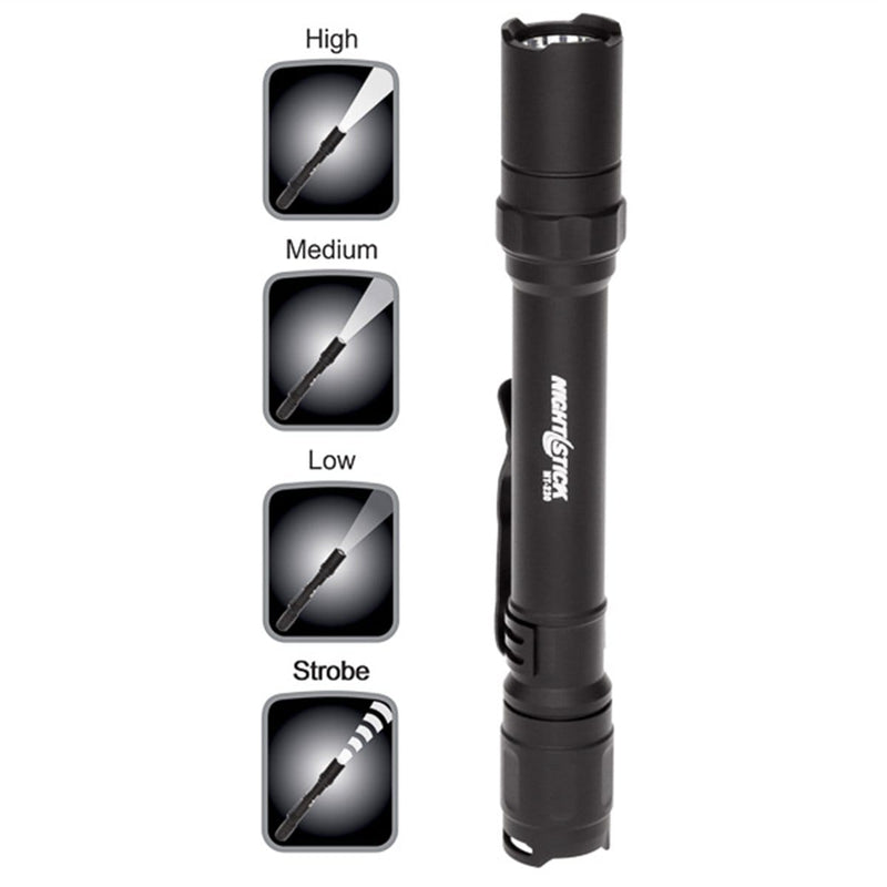 Bayco MT-220 Mini-Tac Pro Flashlight - Black - 2 Aa Batteries - Pelican Power Tool