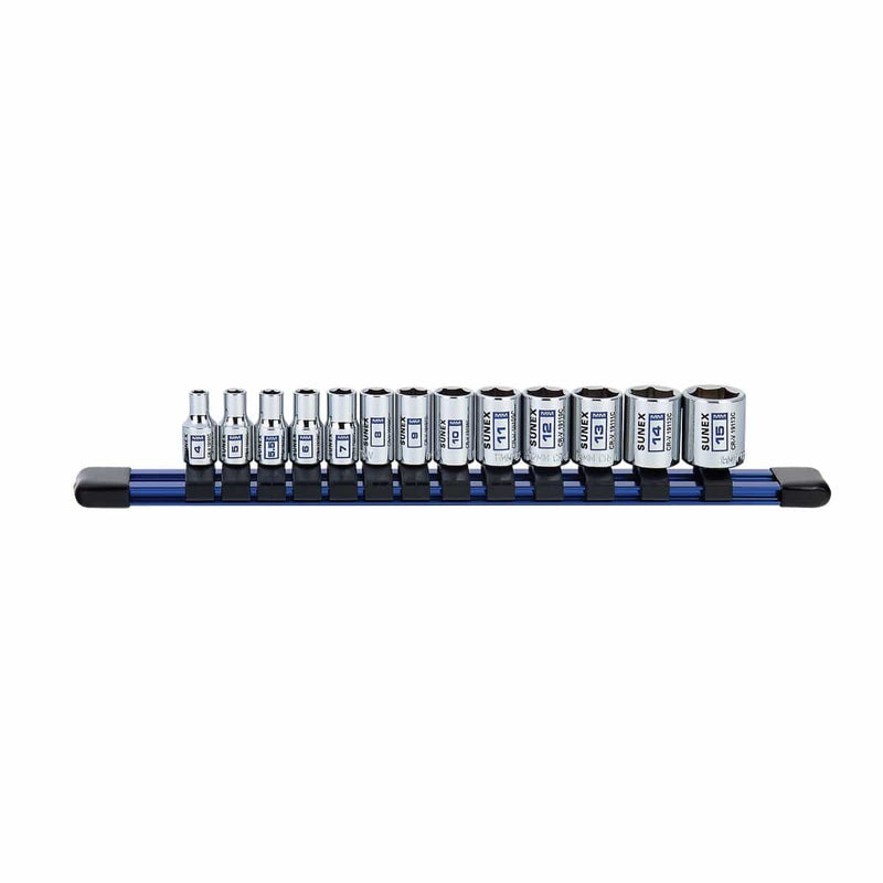 Sunex 19100C 13-Piece 1/4 In. Drive Metric 6-Point - Pelican Power Tool