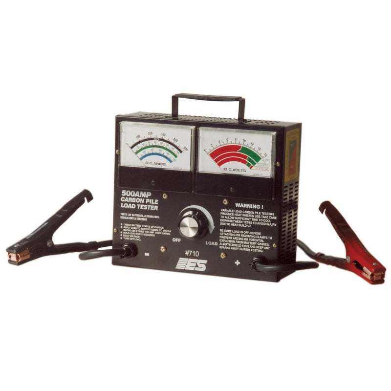 Electronic Specialties 710 Battery Tester Carbon Pile-500Amp Clamps - Pelican Power Tool