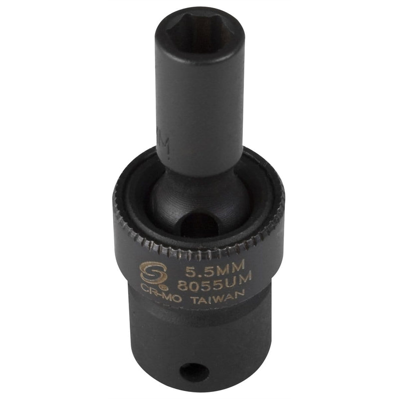 Sunex 8055UM Soc 5.5 Mm 1/4D Imp Univ 6Pt - Pelican Power Tool