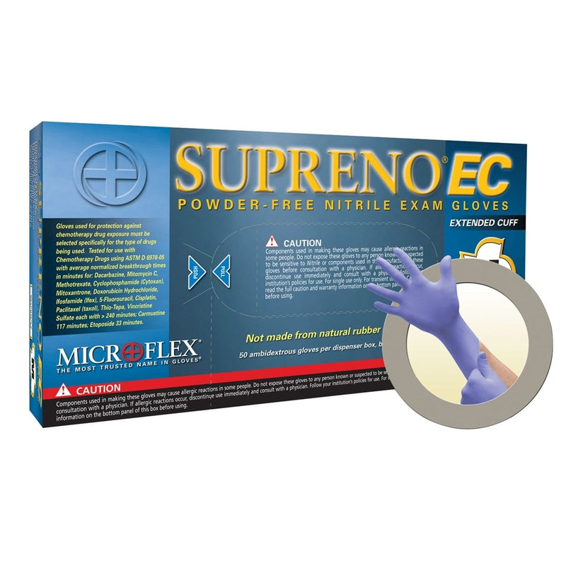 Microflex SEC-375-XXL Supreno Ext Cuff Pf Nitrile Gloves Xxl - Pelican Power Tool