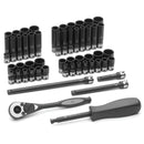 Grey Pneumatic 89253CRD 1/4" Dr. 53pc Fract. & Metric Duo-Socket Set - 12 Pt. - Pelican Power Tool