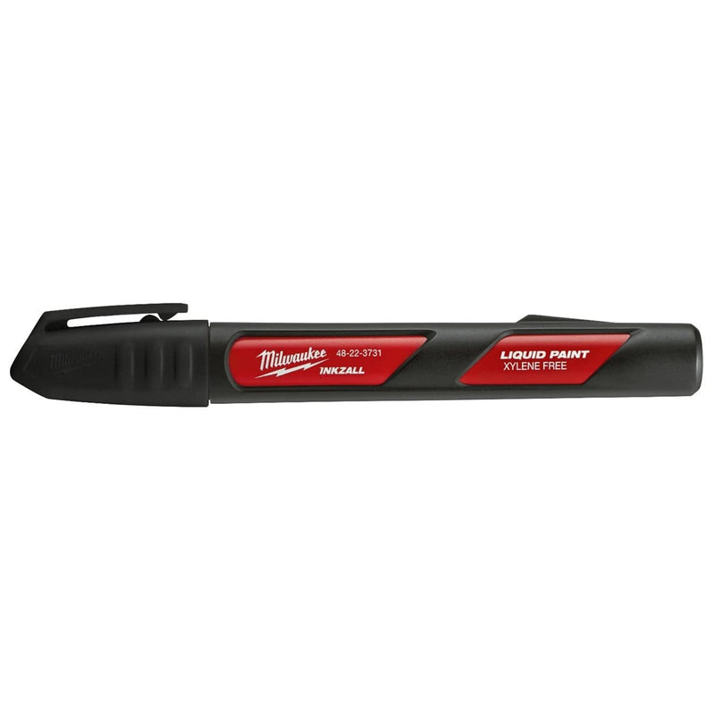 Milwaukee 48-22-3731 Inkzall Black Paint Marker (12-Pk) - Pelican Power Tool