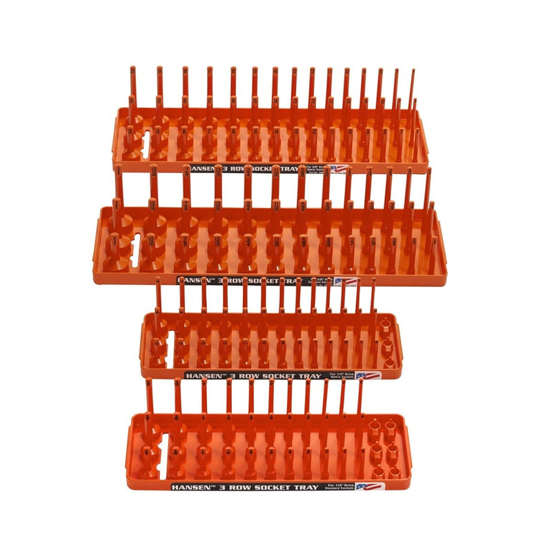 Hansen Global 92005 Soc Holder, Orange (4-Pack) - Pelican Power Tool