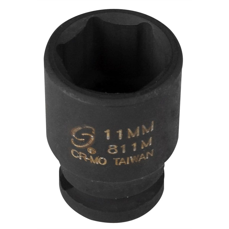 Sunex 811M Soc 11Mm 1/4D Imp 6Pt Blk - Pelican Power Tool