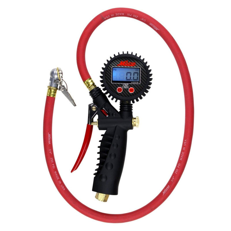 Milton Industries 573D Inflator Gauge,Digital,Ball Chuck W/Clip - Pelican Power Tool