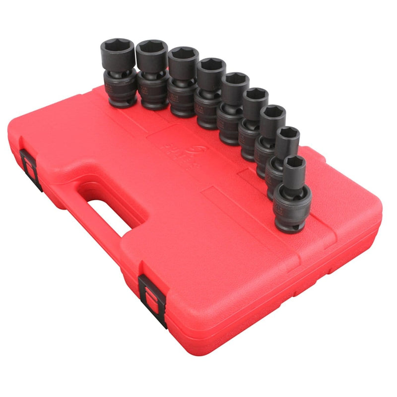 Sunex 2657 Socket Set Impact 1/2In. Drive 9 Pc Univ Std Sae - Pelican Power Tool