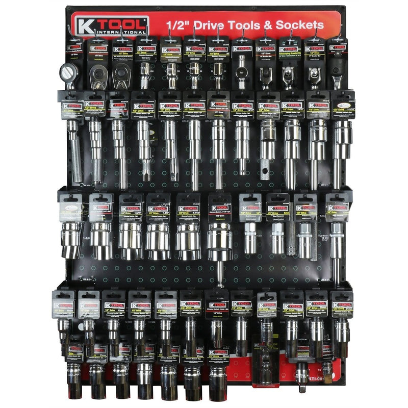 K Tool International KTI-0808 1/2" Dr Tools Socs Display - Pelican Power Tool