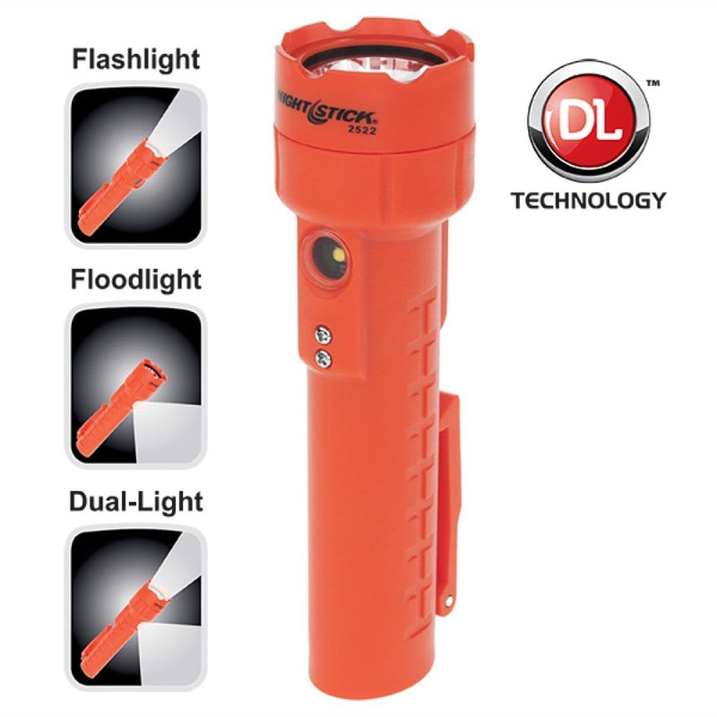 Bayco NSR-2522RM Recharge Led Flashlight Dual Magnets - Red - Pelican Power Tool