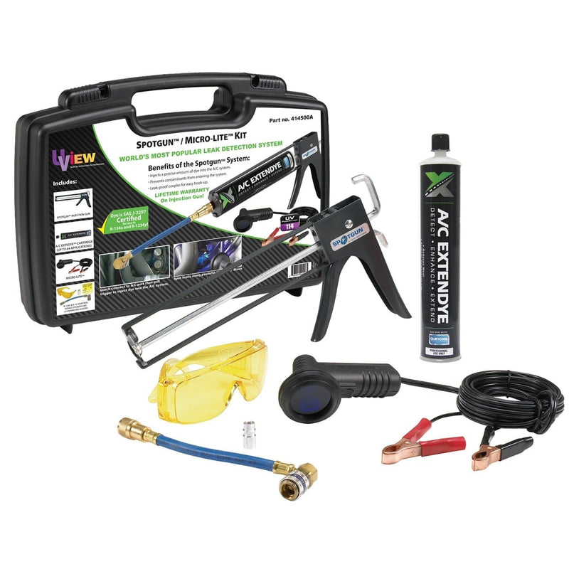 UVIEW 414500A Spotgun/Micro-Lite A/C Extedye Leak Detection Kit - Pelican Power Tool