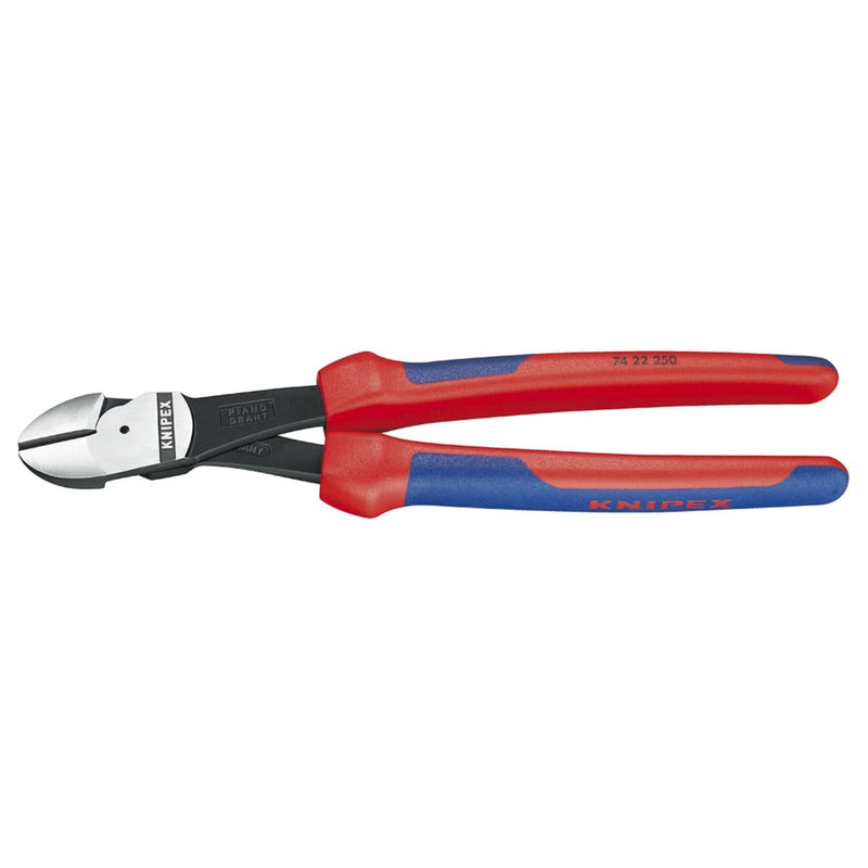 Knipex 7422250 10" Ult High Lvg Diag Ergo Grp W/12 Deg Curvd Head - Pelican Power Tool