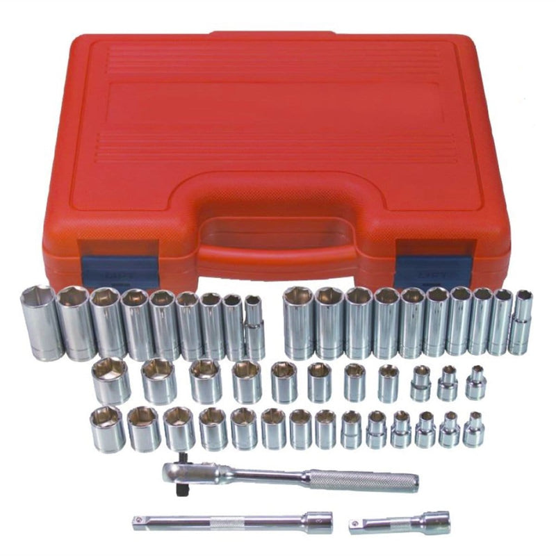K Tool International KTI-22047 47-Piece 3/8 " Dr Sae And 6-Pt Metr - Pelican Power Tool