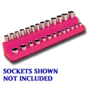 Mechanics Time Saver 722 1/4 In. Drive Magnetic Hot Pink 4 To 14 Mm Socket - Pelican Power Tool
