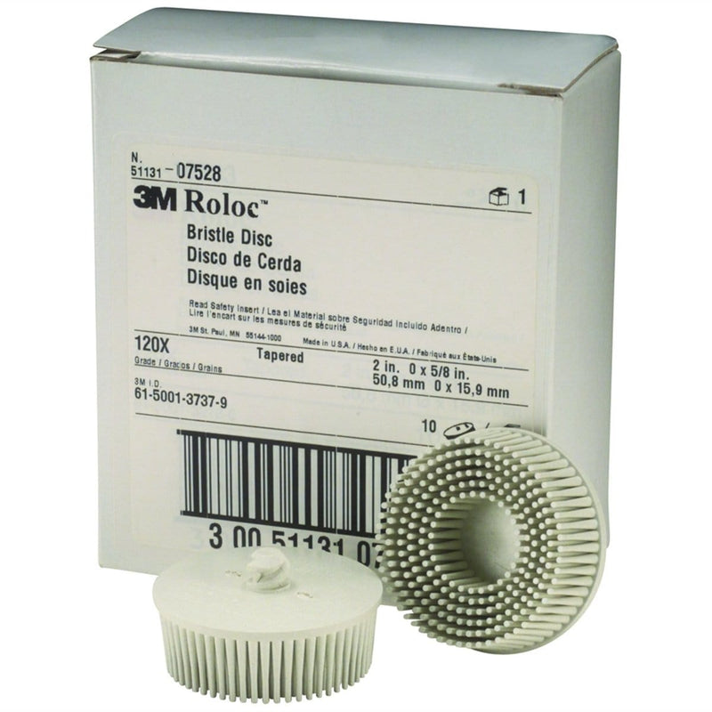 3M 7528 Disc Roloc Bris 120Gr 2In 10/Box White - Pelican Power Tool