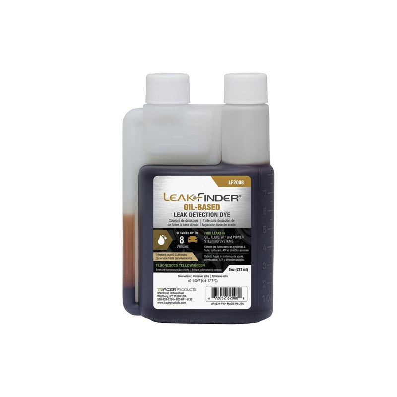 Tracer Products LF2008 Leakfinder 8-Oz Bottle, Oil Dye - Pelican Power Tool
