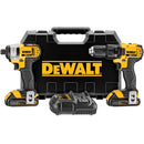 DeWalt DCK280C2 20V Li-Ion Compact Drill And Driver Co - Pelican Power Tool