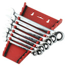 K Tool International KTI-45602 7Pc Rev. Ratcheting Metric Wrench Set 8-18Mm - Pelican Power Tool
