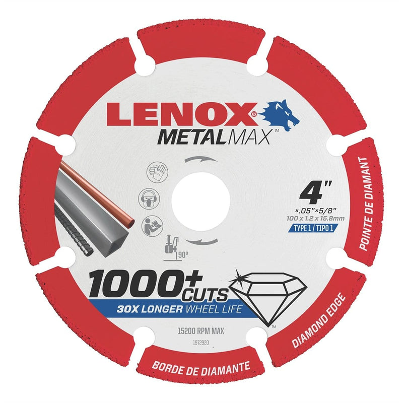 IRWIN 1972919 Lenox Diam Cutoff Wheel Dg 4" X 3/8" - Pelican Power Tool