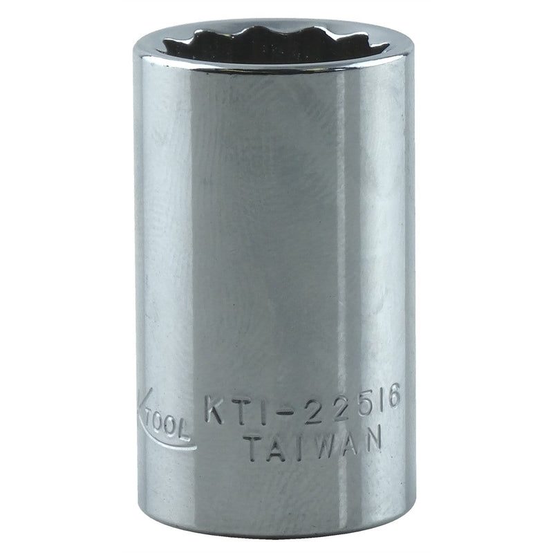 K Tool International KTI-22516 Soc 1/2 3/8D 12Pt Short - Pelican Power Tool