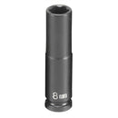 Grey Pneumatic 908MDS 1/4 in. Drive 6-Point Metric Deep Impact Socket v¢‚Ç¨‚Äú 8mm - Pelican Power Tool