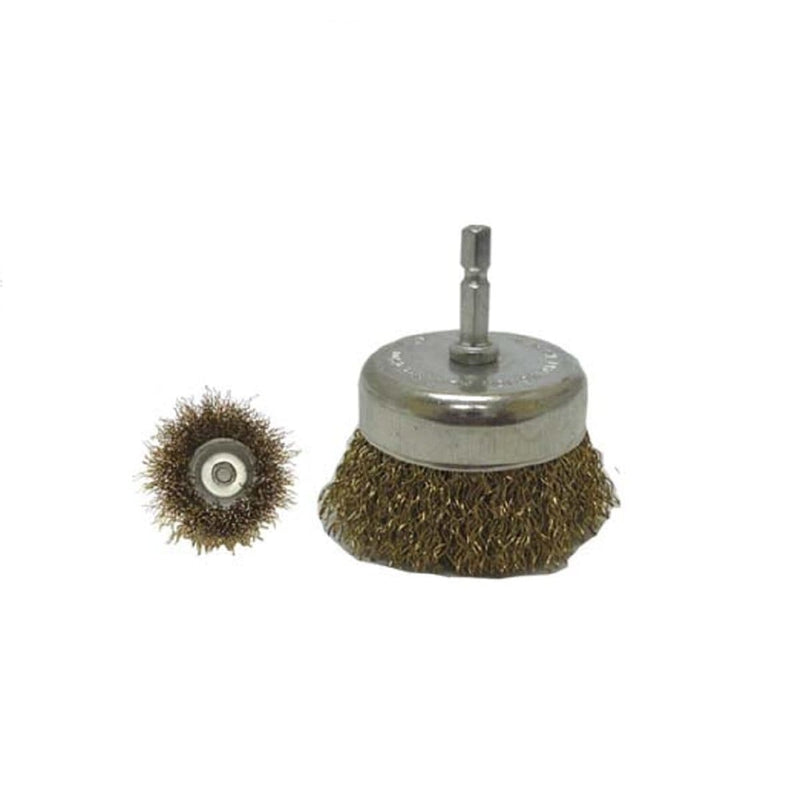 The Main Resource 14033R Wire Cup Brush 3", 1/4 In. Shaft, 10,000 Rpm - Pelican Power Tool